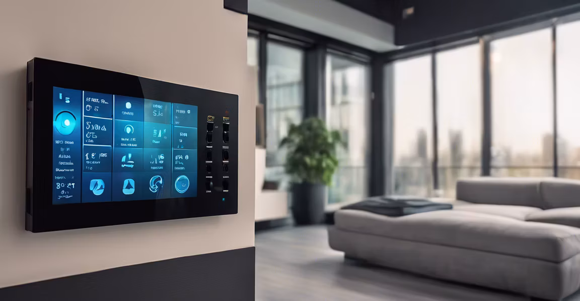 Smart home automation control panel installed by Sentient Technology Systems